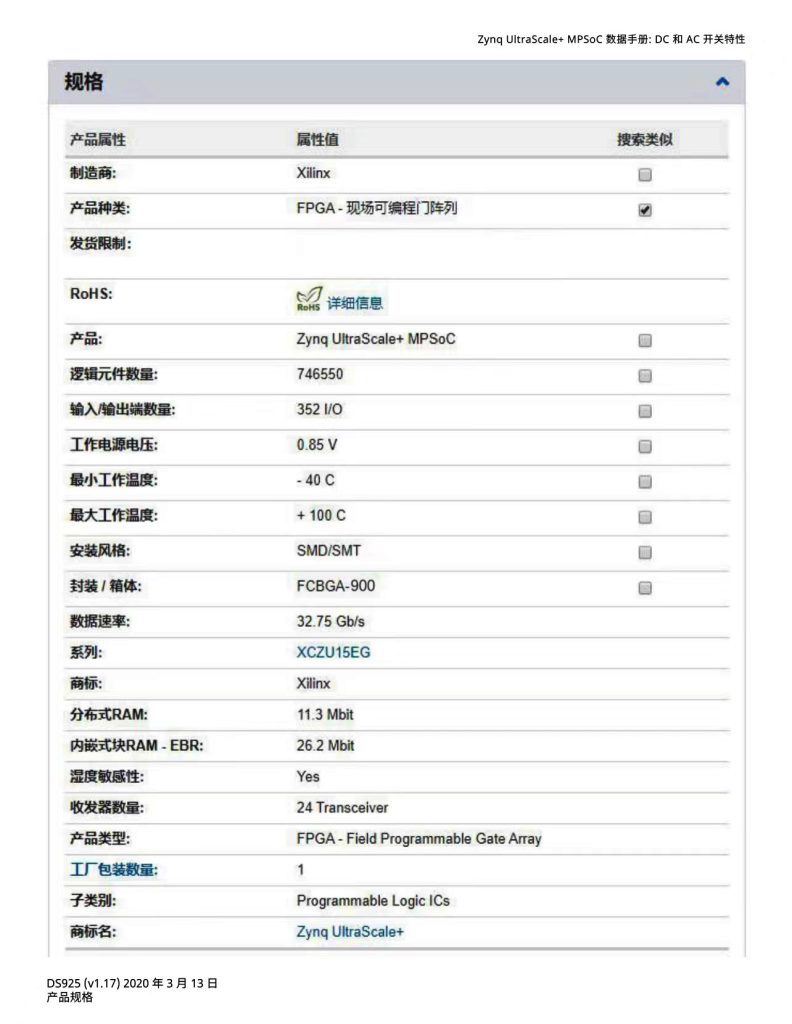 图片[2]-XCZU15EG-2FFVC900I 赛灵思/XILINX工业级模块